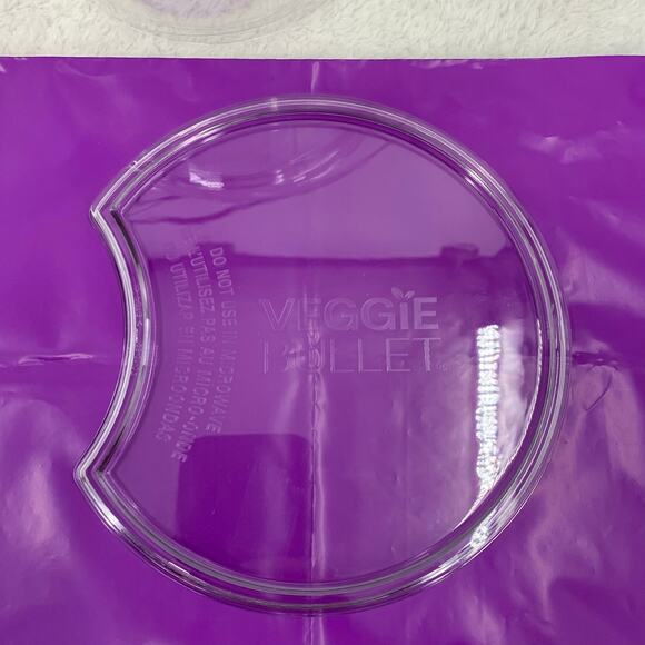 Veggie Bullet Custom Fit Bowl w/Lid Set of 2 VB-102 Replacement Parts Clear - Picture 5 of 5